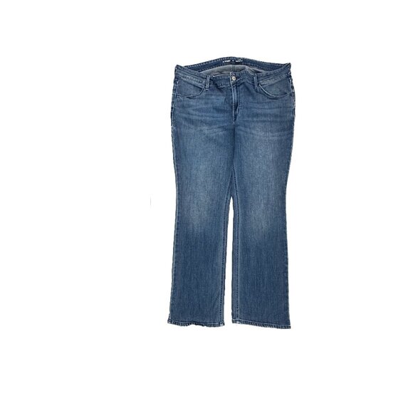 Old Navy Mid Rise Wow Bootcut Women's size 16 Medium Blue Denim Jeans - Picture 1 of 5